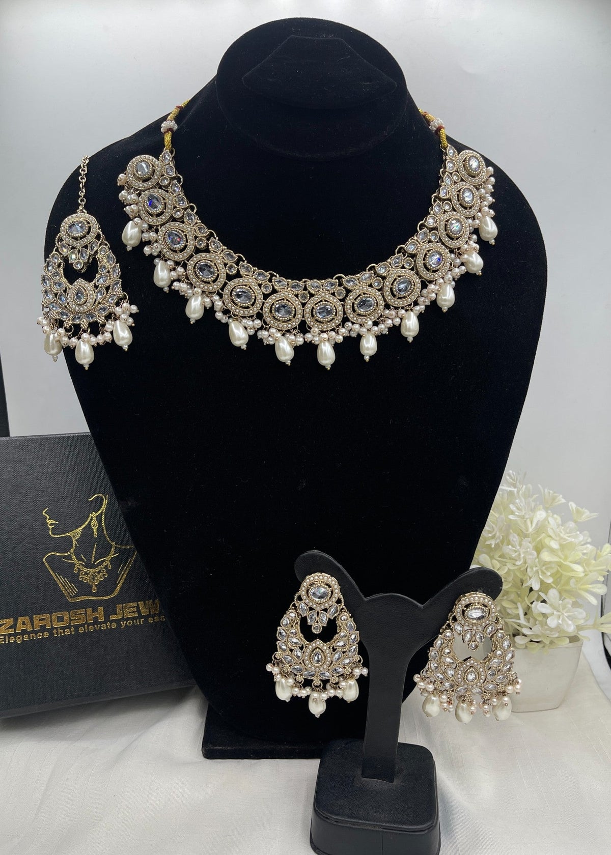 Shop the Firdous Necklace Set from Zarosh Jewel
