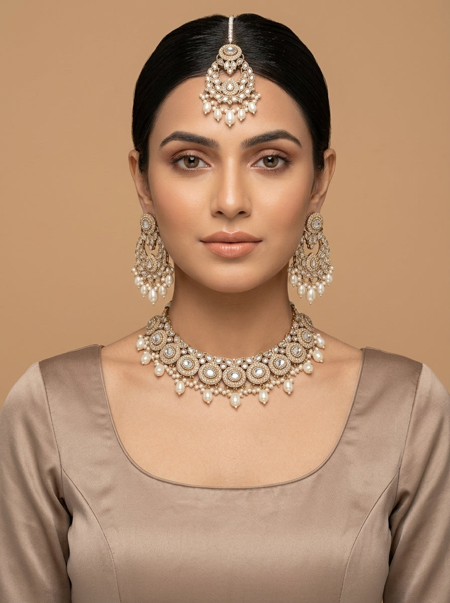 Shop the Firdous Necklace Set from Zarosh Jewel