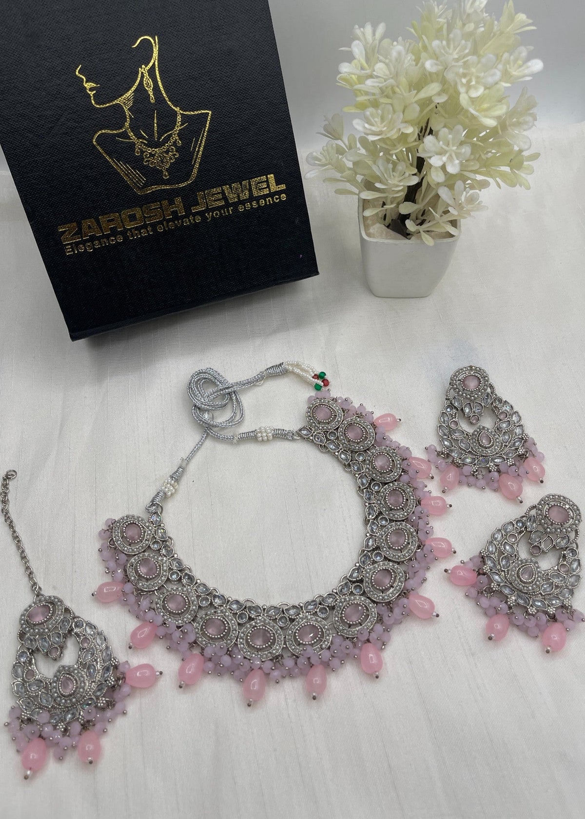 Shop the Firdous Necklace Set from Zarosh Jewel