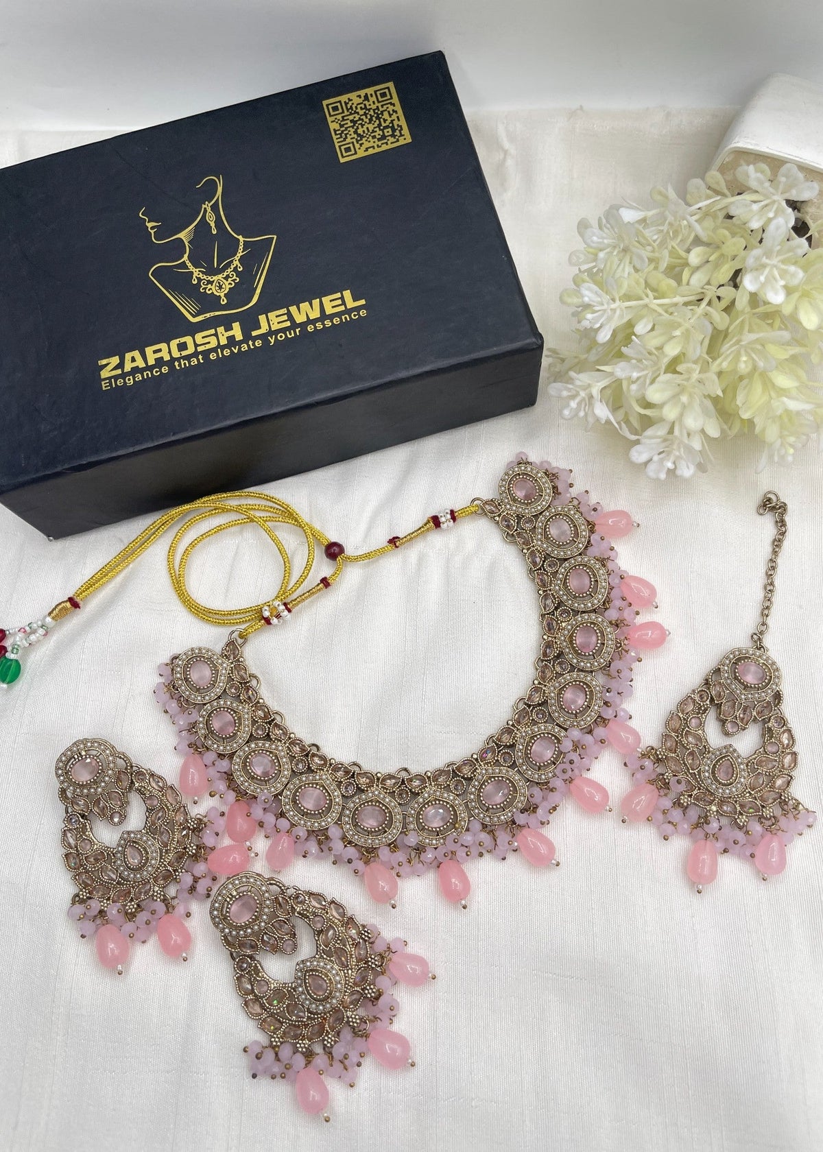 Shop the Firdous Necklace Set from Zarosh Jewel