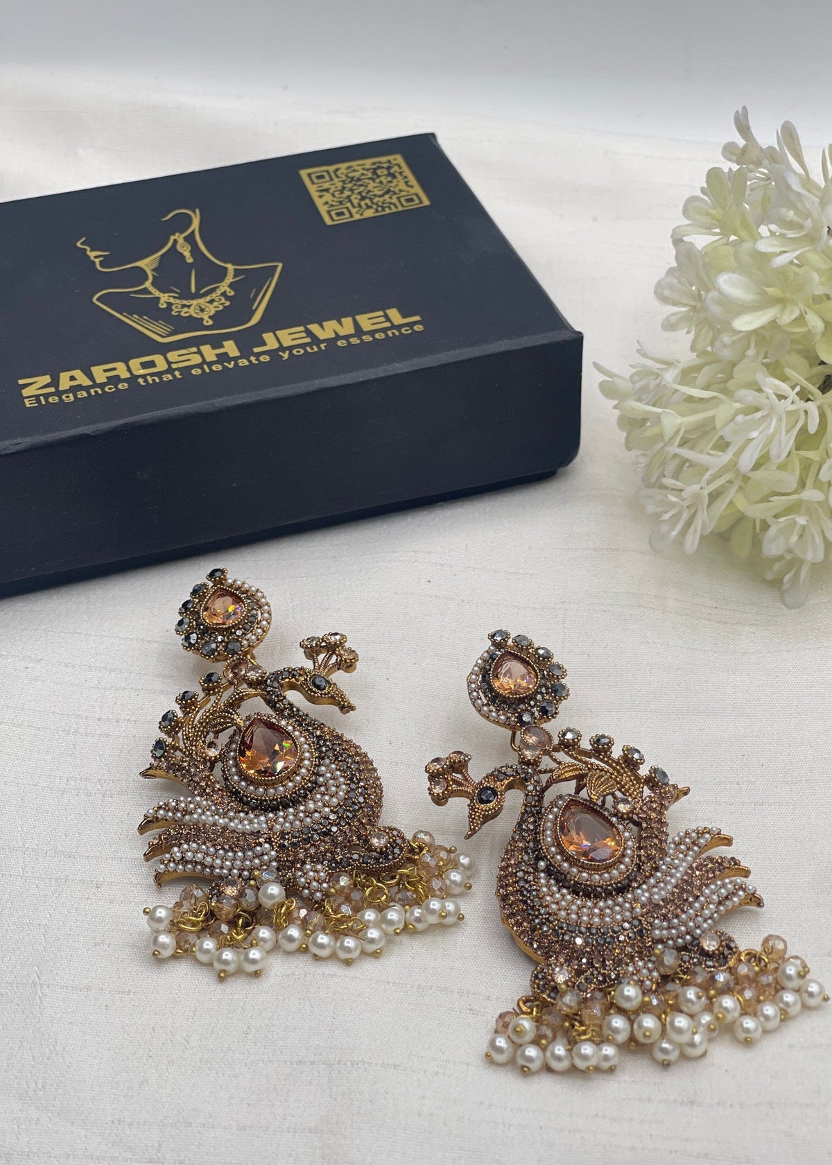 Shop the Fizza Royal Earring from Zarosh Jewel