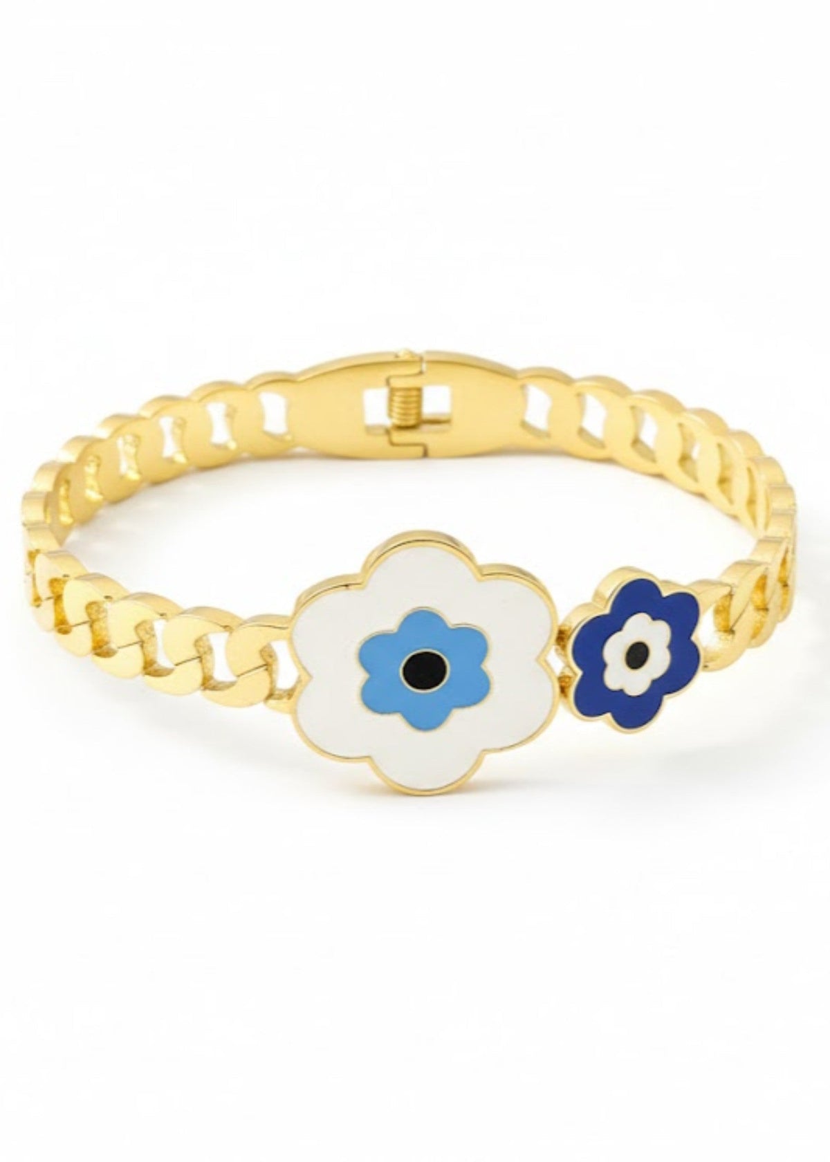 Shop the Floral Charm Gold Bracelet from Zarosh Jewel
