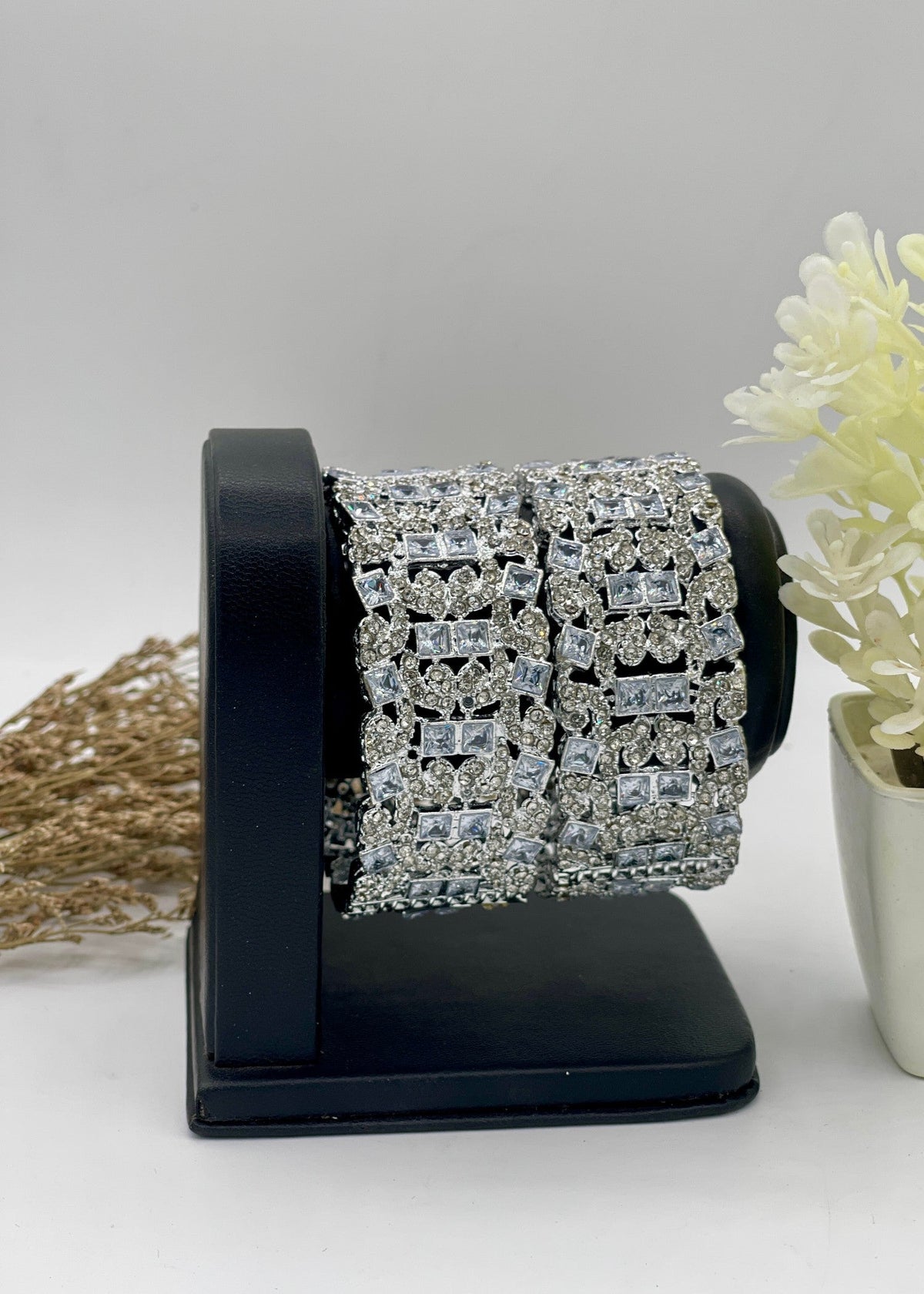 Shop the Frost Enchant Bangles Openable from Zarosh Jewel