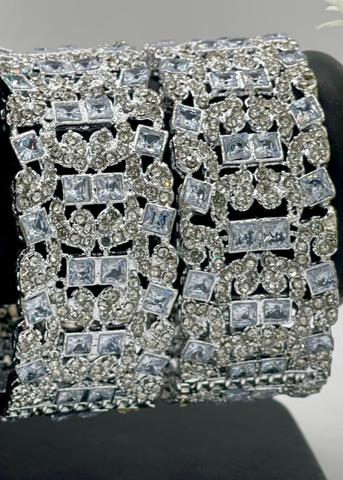 Shop the Frost Enchant Bangles Openable from Zarosh Jewel