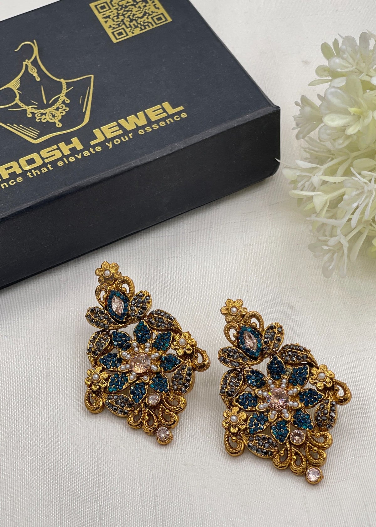 Shop the Ghania Premium Earring from Zarosh Jewel