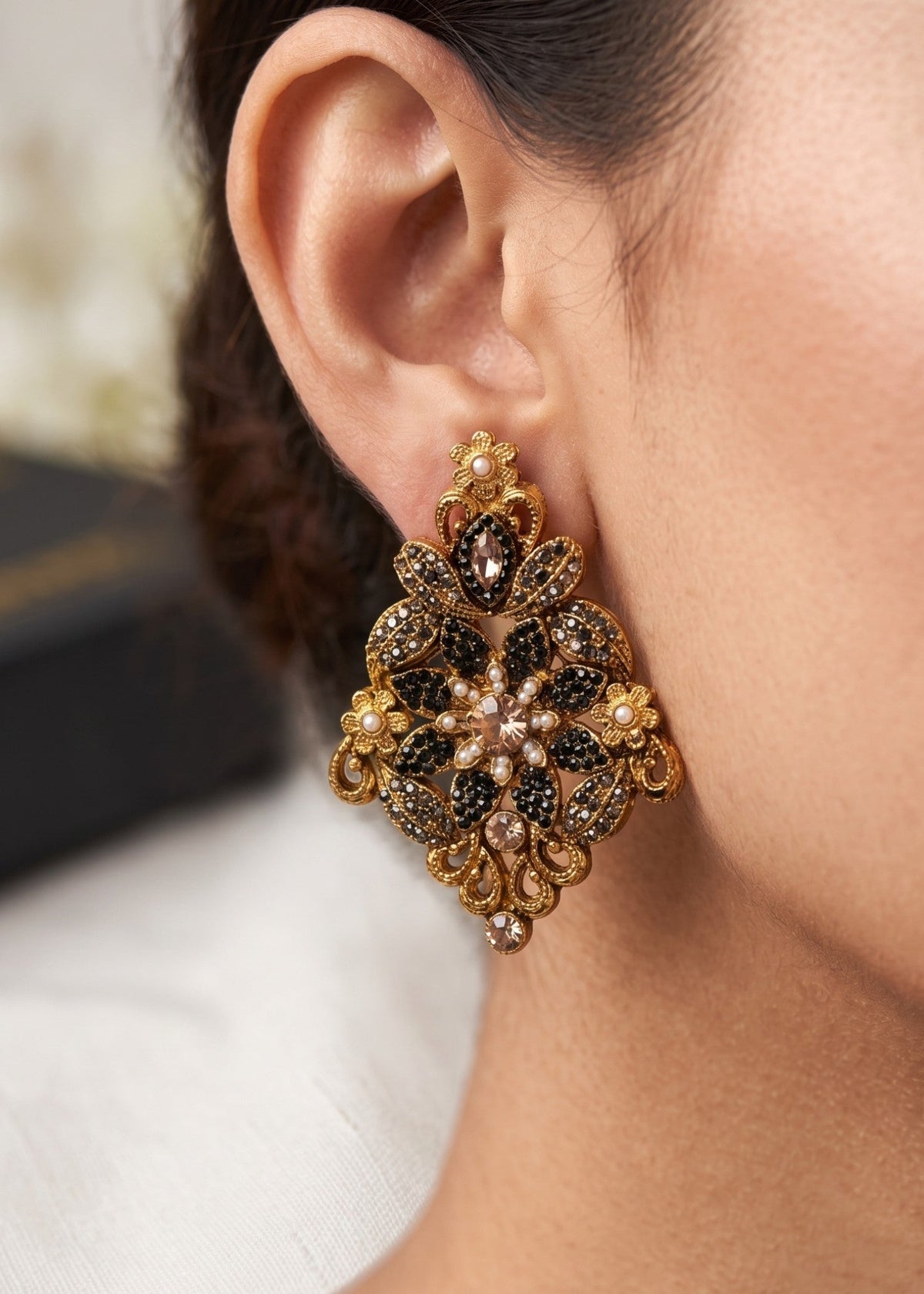 Ghania Premium Earring by Zarosh Jewel