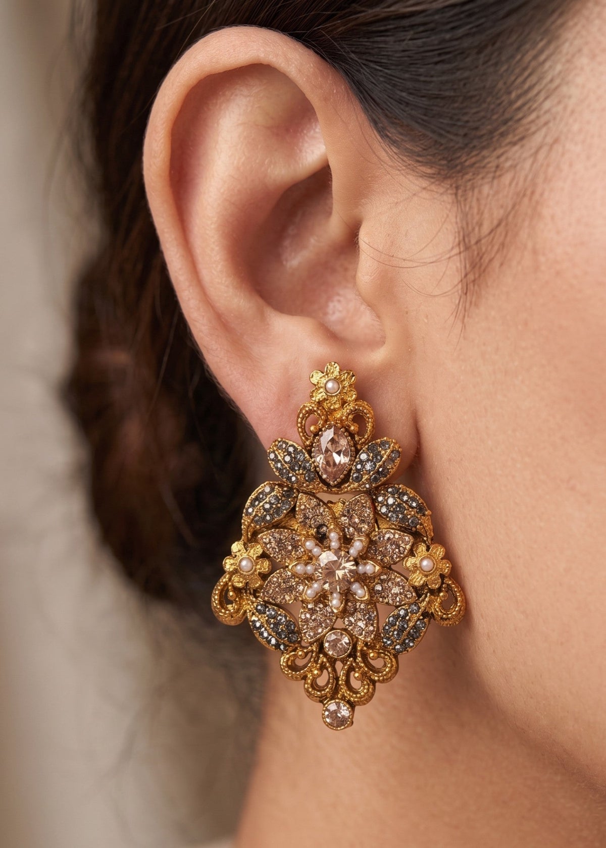 Shop the Ghania Premium Earring from Zarosh Jewel