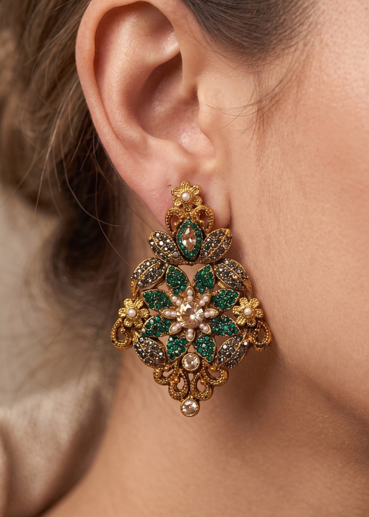 Shop the Ghania Premium Earring from Zarosh Jewel