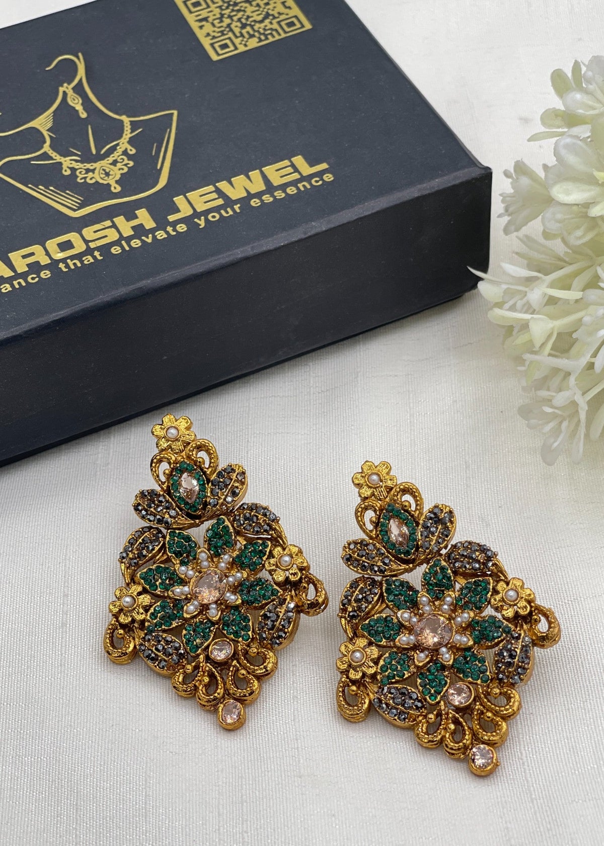 Shop the Ghania Premium Earring from Zarosh Jewel
