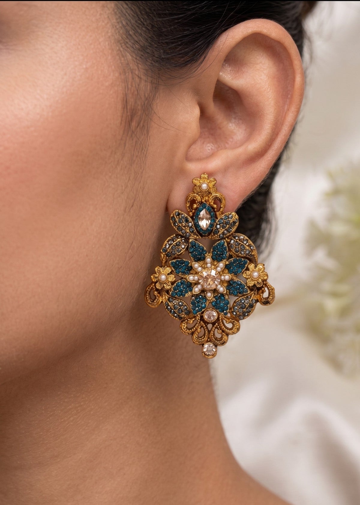 Shop the Ghania Premium Earring from Zarosh Jewel