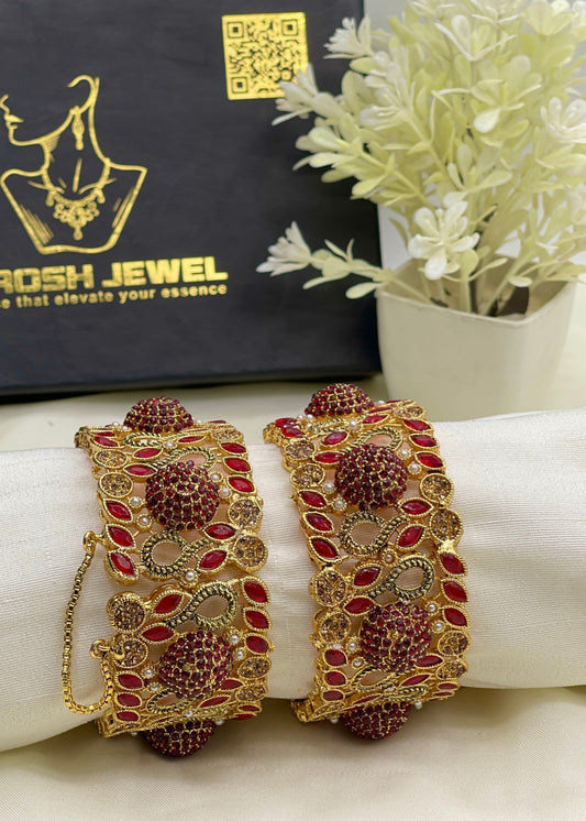 Ghazal Bangle Openable by Zarosh Jewel