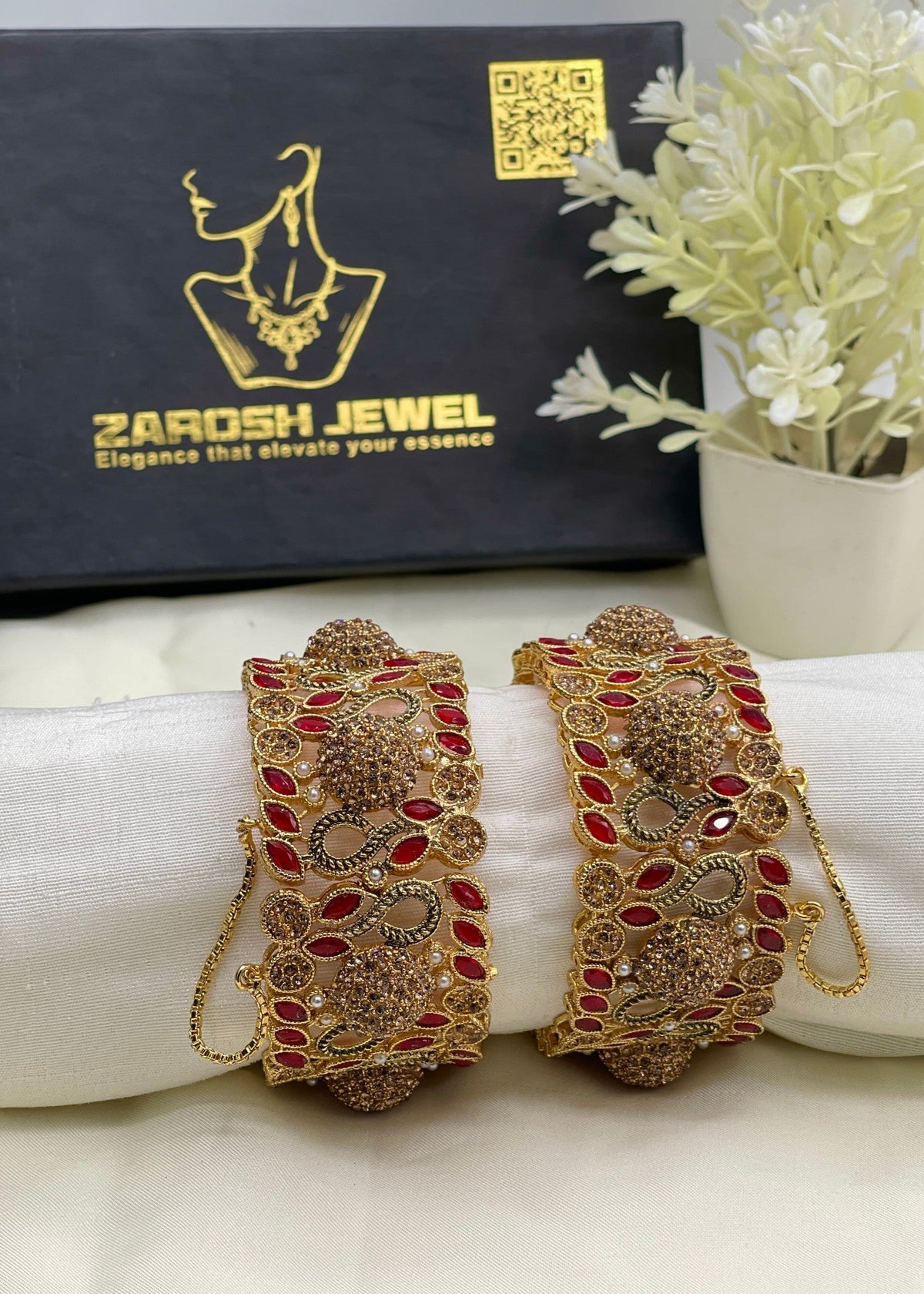 Shop the Ghazal Bangle Openable from Zarosh Jewel