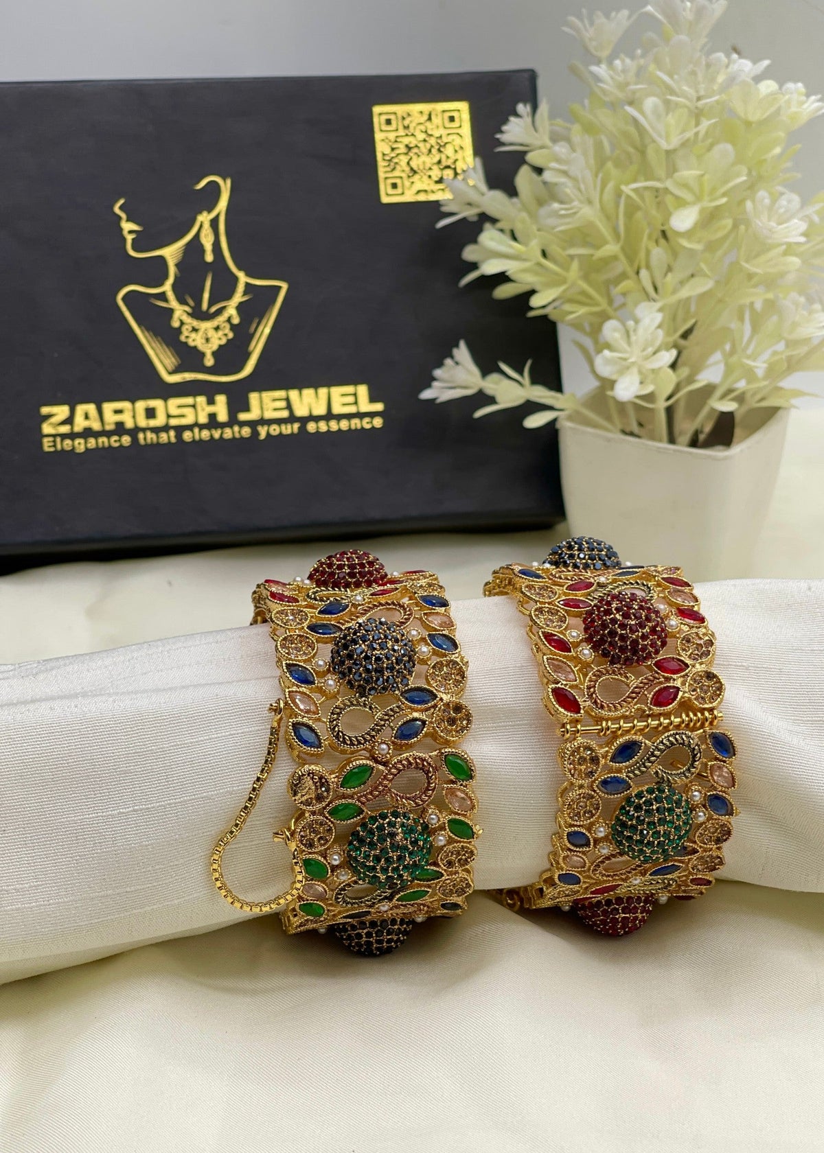 Shop the Ghazal Bangle Openable from Zarosh Jewel