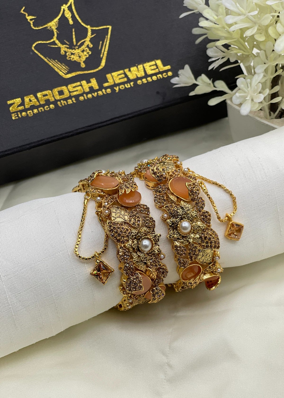 Shop the Ghusoun Bangle Set from Zarosh Jewel