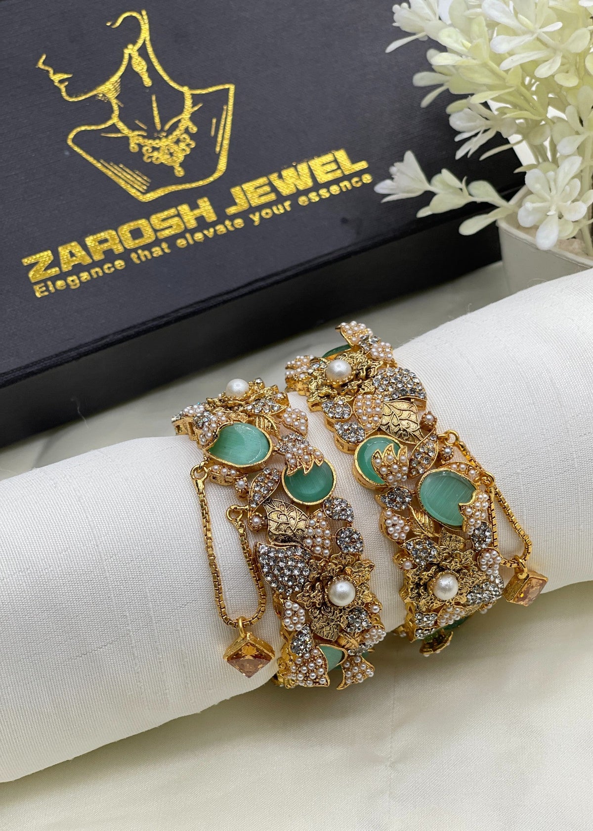 Shop the Ghusoun Bangle Set from Zarosh Jewel