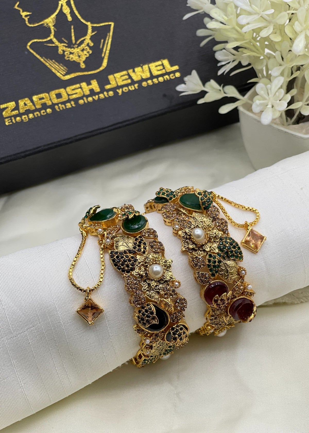 Shop the Ghusoun Bangle Set from Zarosh Jewel