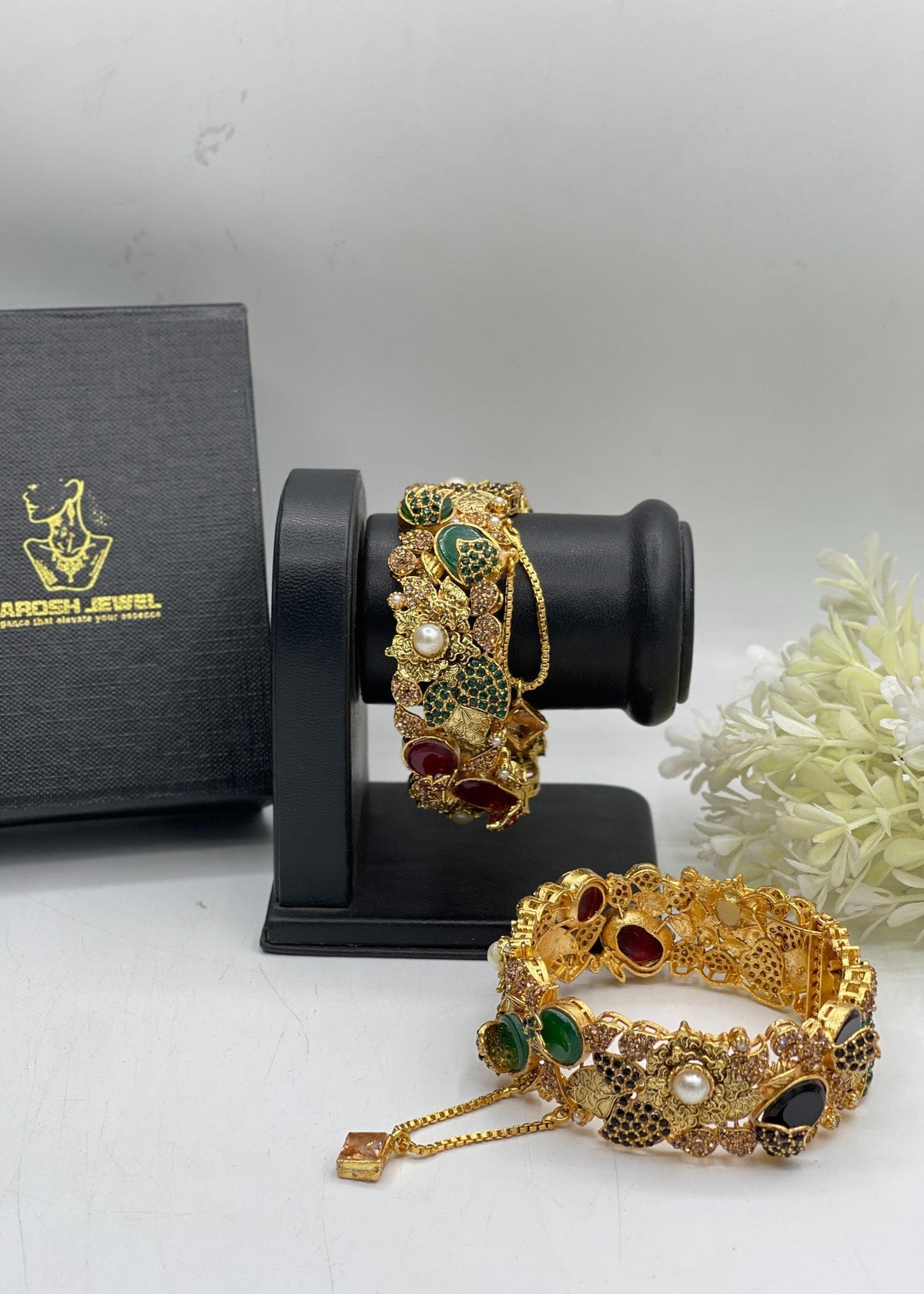 Shop the Ghusoun Bangle Set from Zarosh Jewel