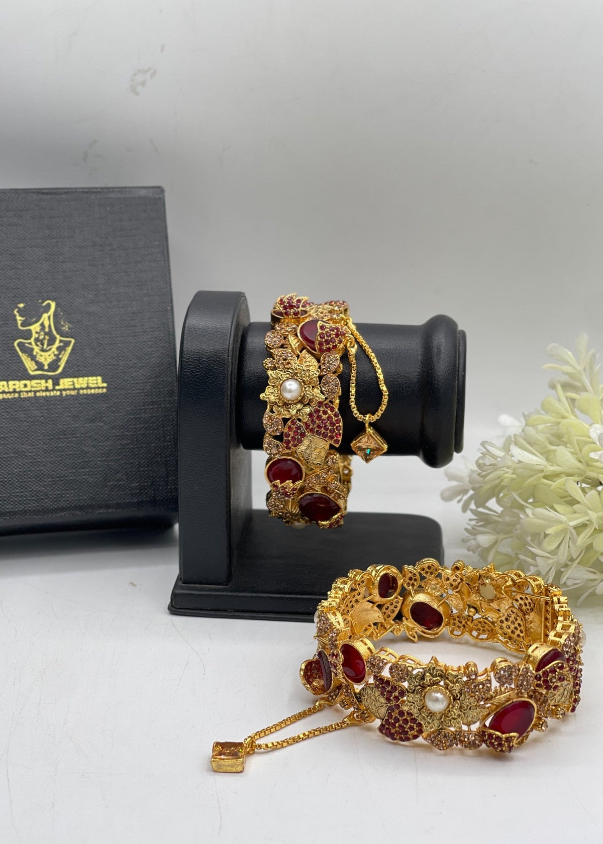 Shop the Ghusoun Bangle Set from Zarosh Jewel