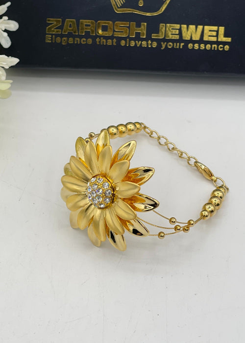 Shop the Golden Sunflower Bracelet from Zarosh Jewel