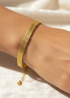 Golden Weave Mesh Bracelet by Zarosh Jewel
