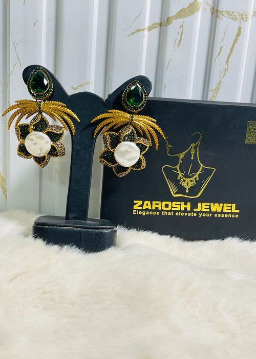 Shop the Grand Statement Earrings from Zarosh Jewel