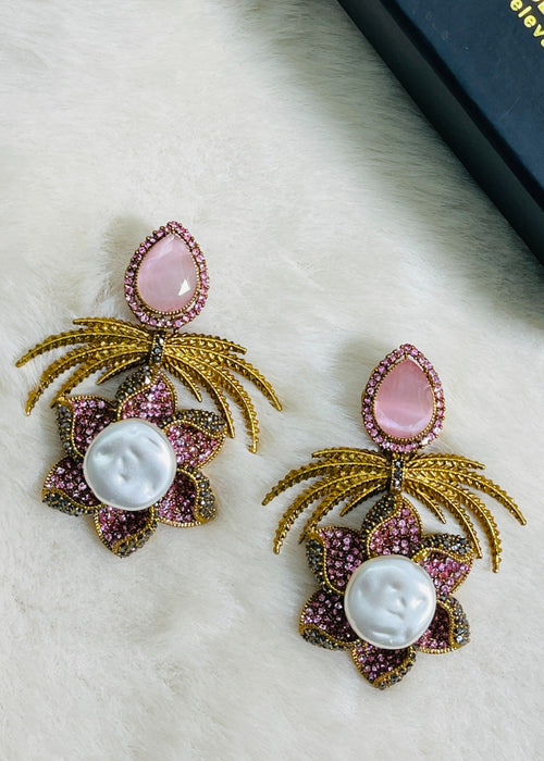 Shop the Grand Statement Earrings from Zarosh Jewel