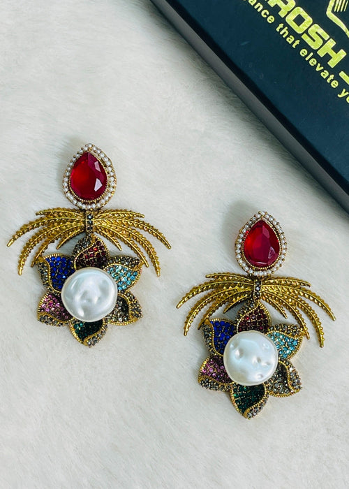 Shop the Grand Statement Earrings from Zarosh Jewel