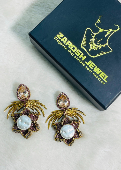 Shop the Grand Statement Earrings from Zarosh Jewel
