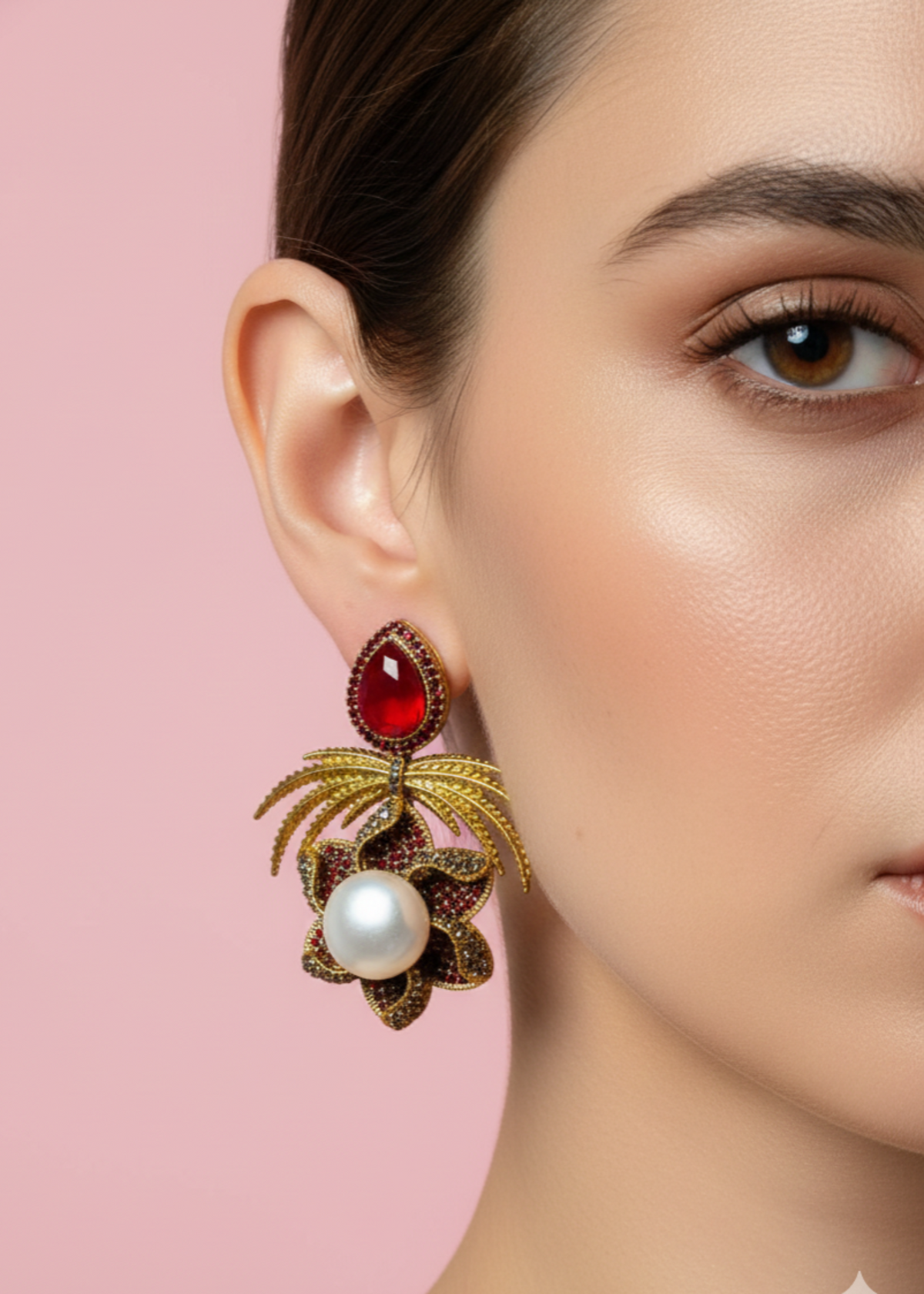 Shop the Grand Statement Earrings from Zarosh Jewel