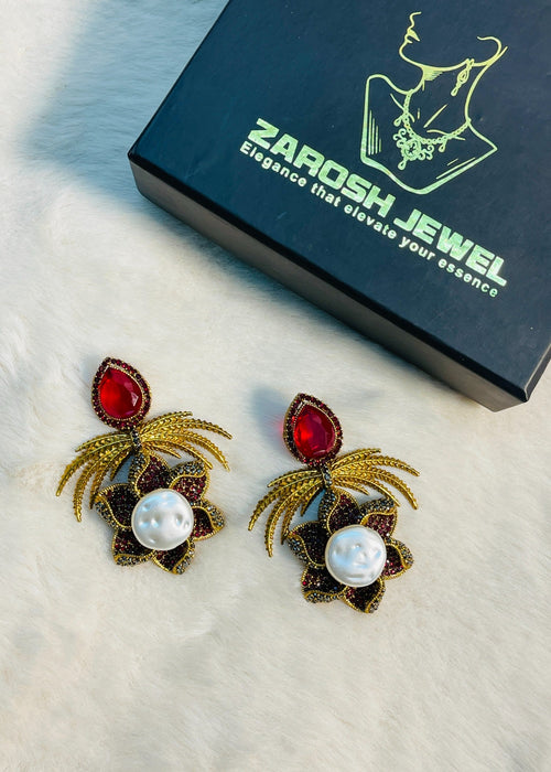 Shop the Grand Statement Earrings from Zarosh Jewel
