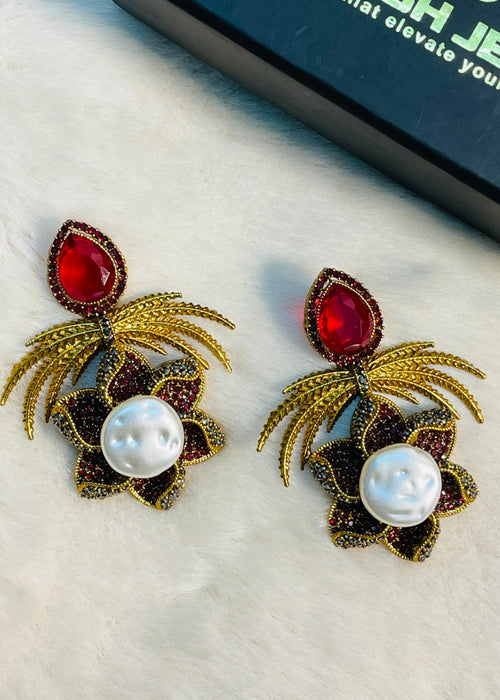 Shop the Grand Statement Earrings from Zarosh Jewel