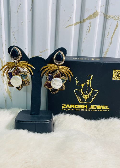 Shop the Grand Statement Earrings from Zarosh Jewel