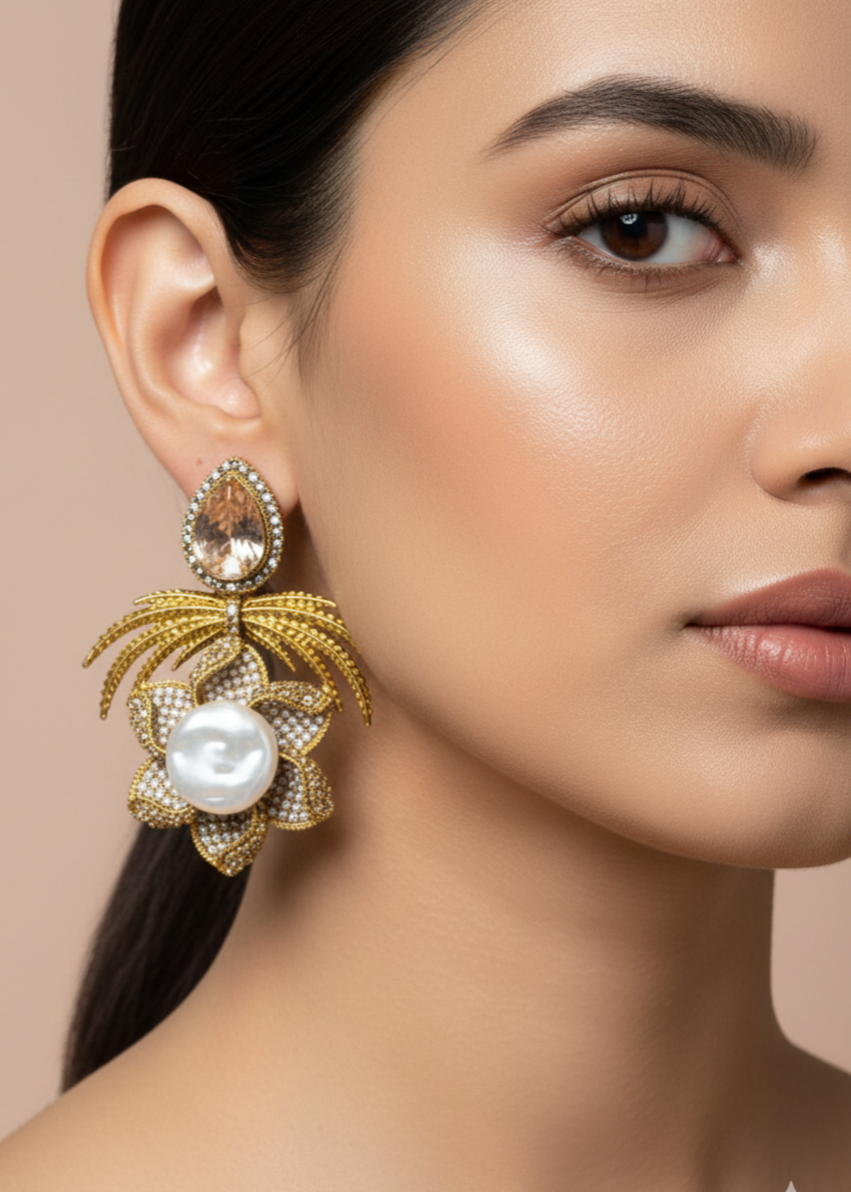 Shop the Grand Statement Earrings from Zarosh Jewel