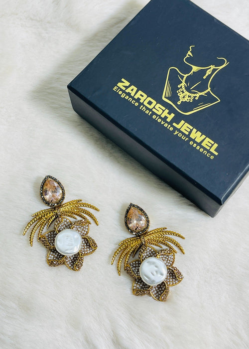 Shop the Grand Statement Earrings from Zarosh Jewel