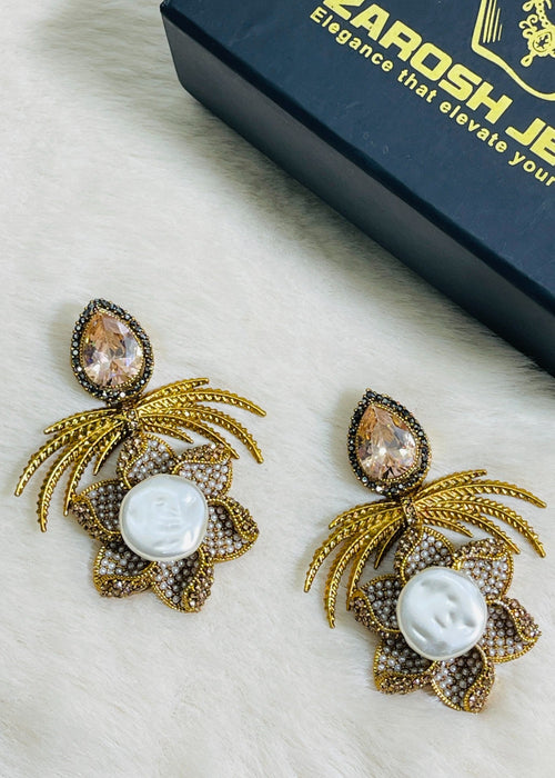 Shop the Grand Statement Earrings from Zarosh Jewel