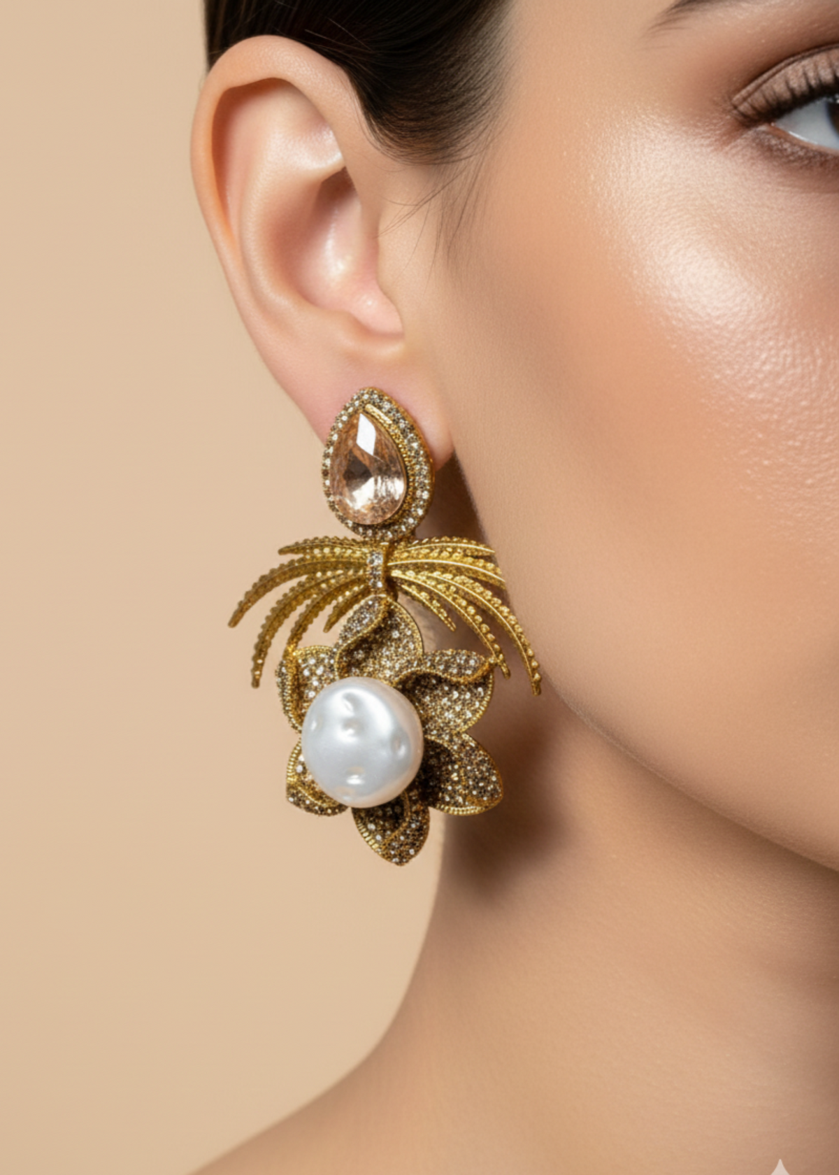 Shop the Grand Statement Earrings from Zarosh Jewel