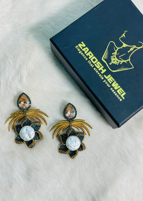Shop the Grand Statement Earrings from Zarosh Jewel