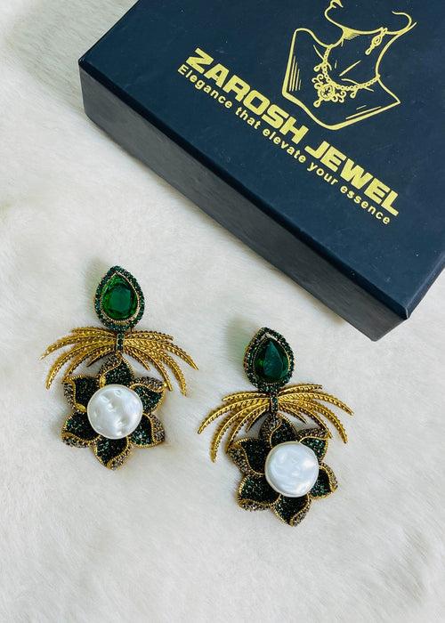 Shop the Grand Statement Earrings from Zarosh Jewel