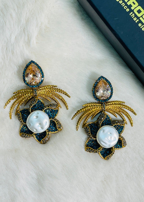 Shop the Grand Statement Earrings from Zarosh Jewel