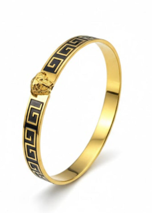 Shop the Greek Goddess Gold Enamel Bracelet from Zarosh Jewel