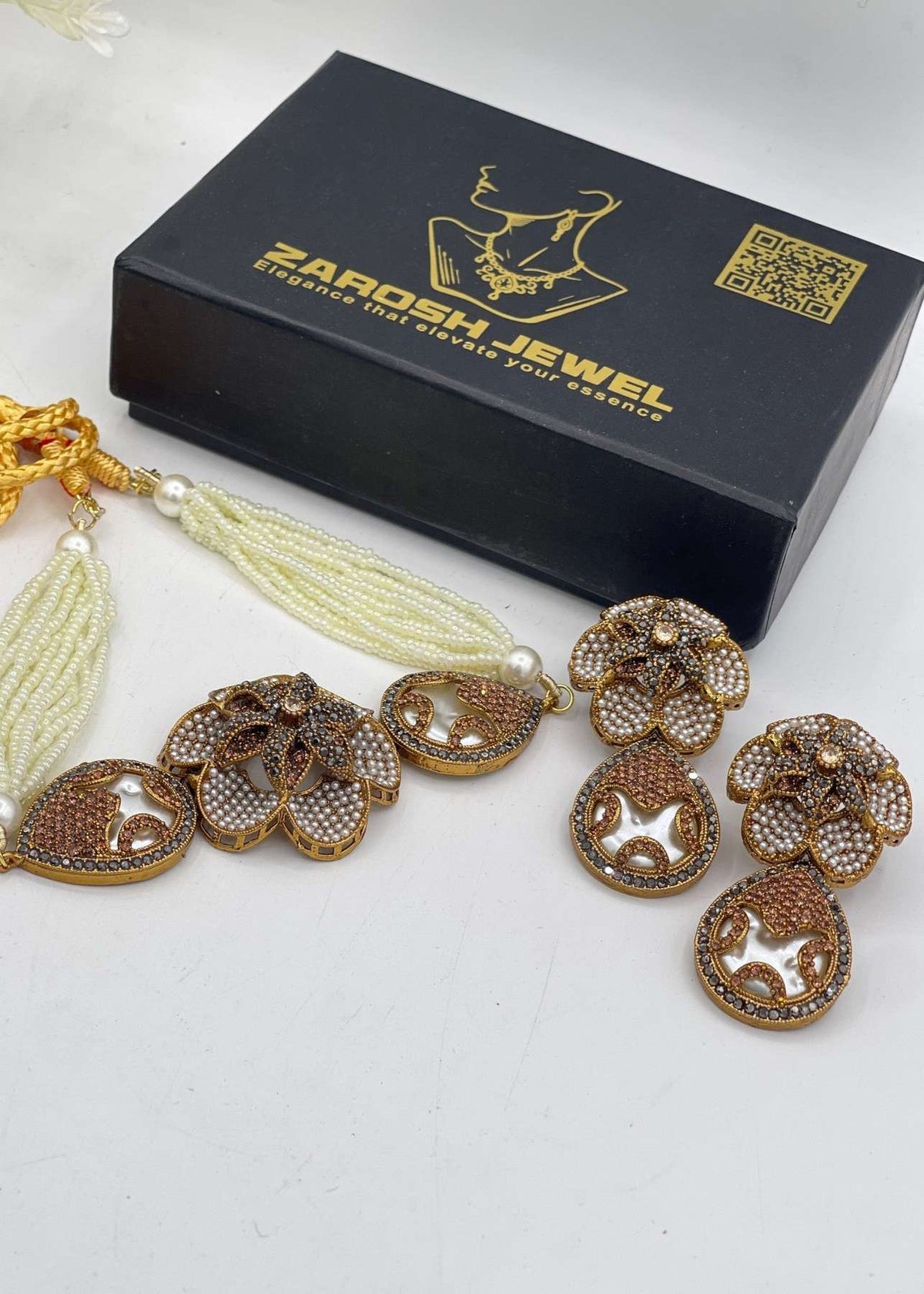 Shop the Gul-e-naz Choker Set from Zarosh Jewel