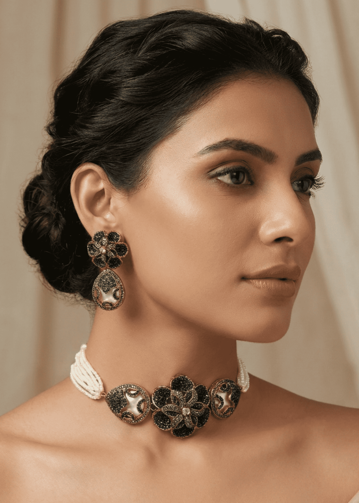 Shop the Gul-e-naz Choker Set from Zarosh Jewel