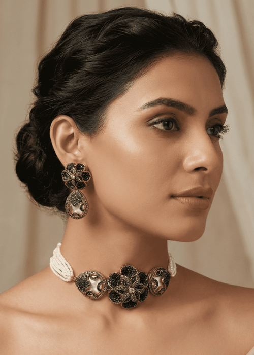 Shop the Gul-e-naz Choker Set from Zarosh Jewel