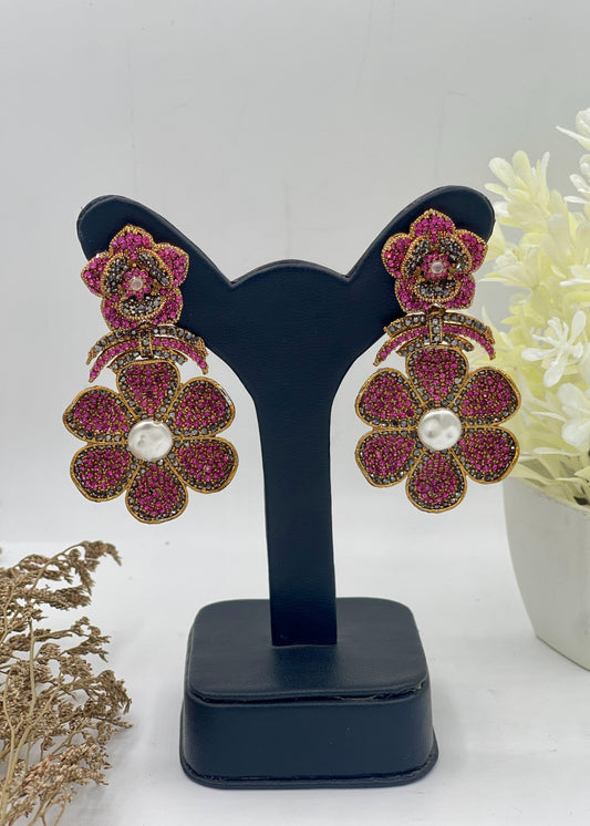 Shop the Gul-e-Shab Stud Earrings from Zarosh Jewel