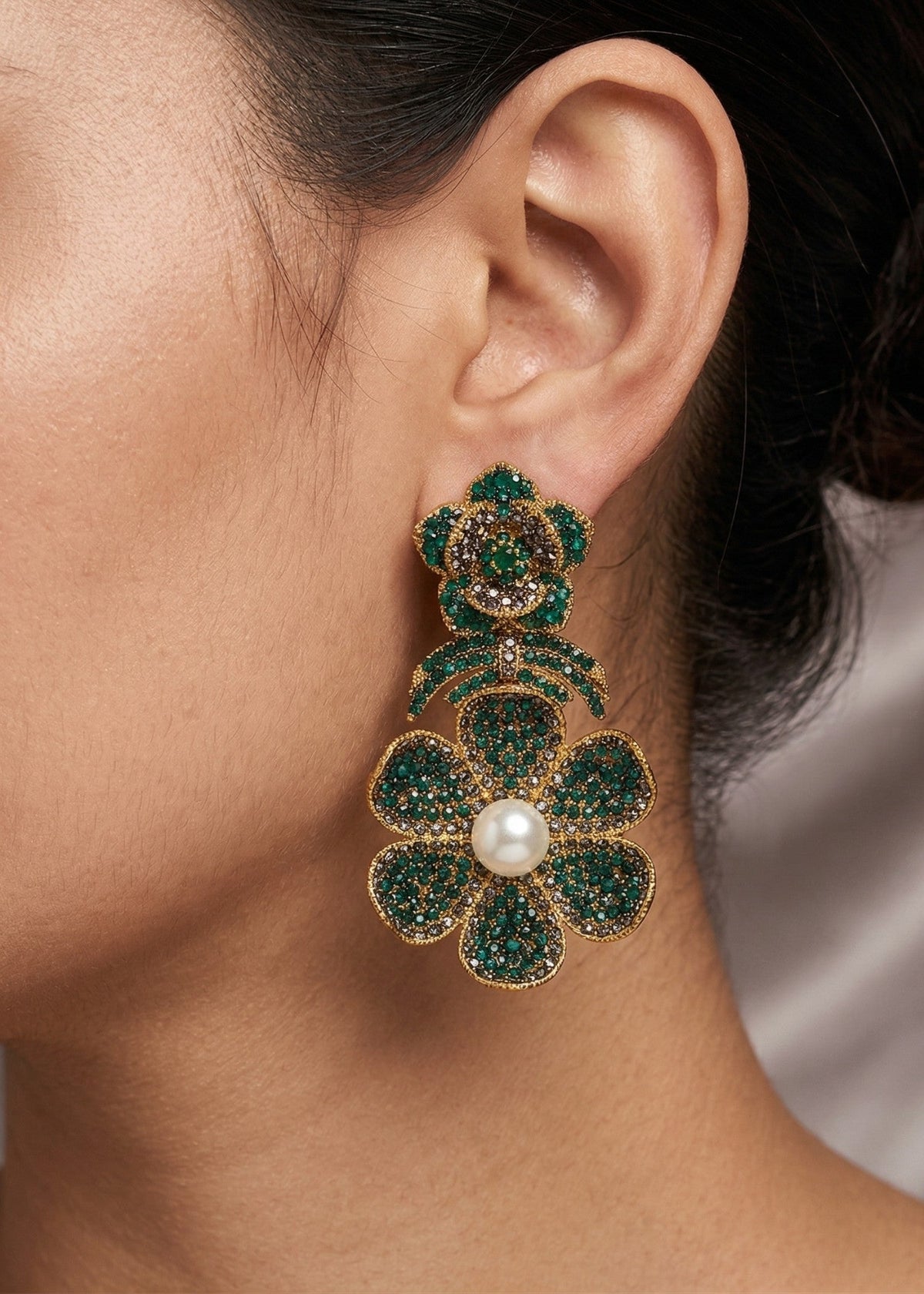 Shop the Gul-e-Shab Stud Earrings from Zarosh Jewel