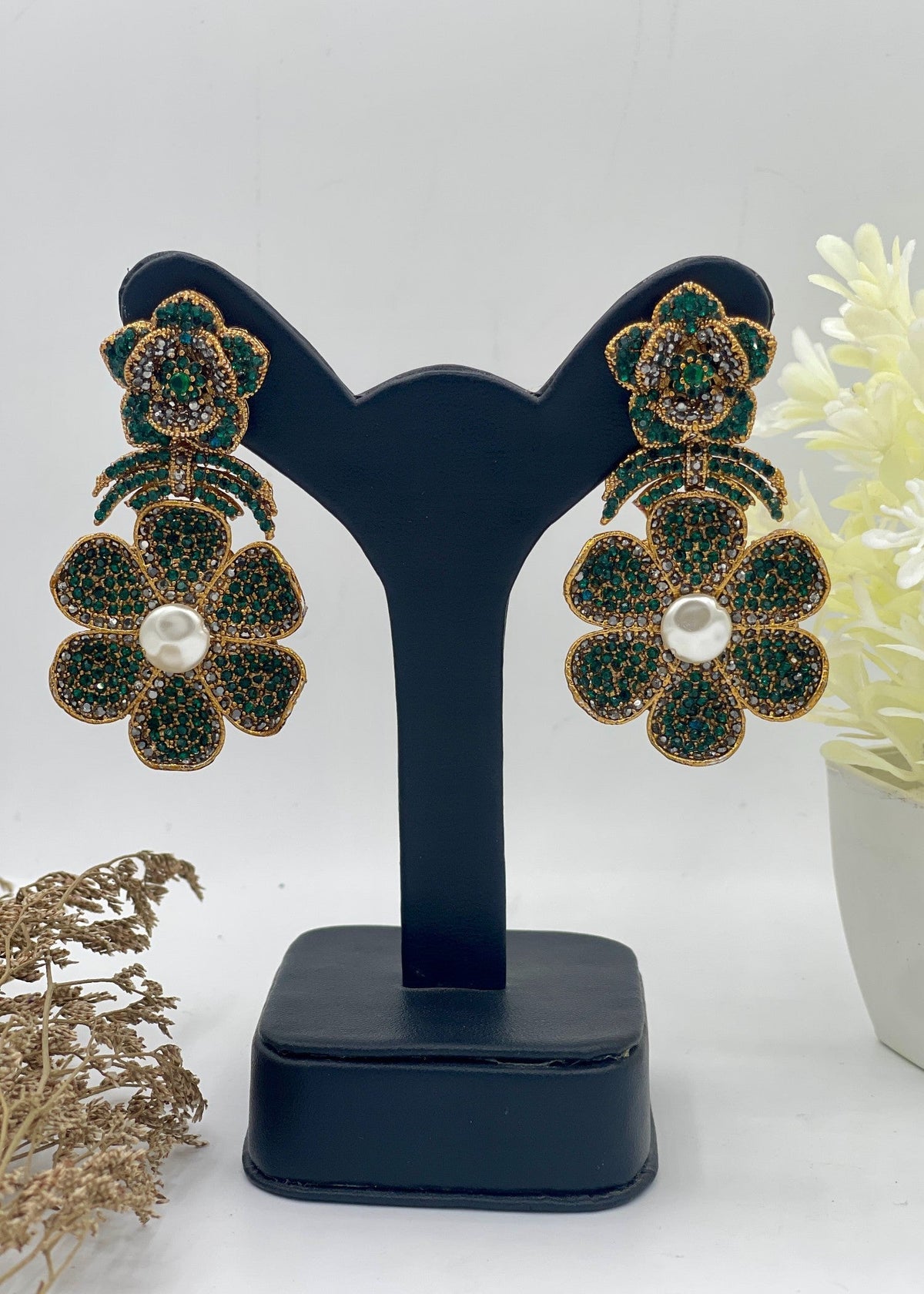 Shop the Gul-e-Shab Stud Earrings from Zarosh Jewel