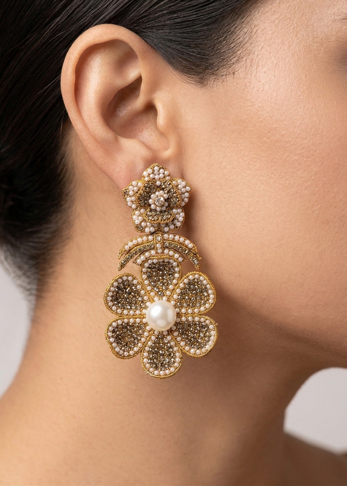 Shop the Gul-e-Shab Stud Earrings from Zarosh Jewel
