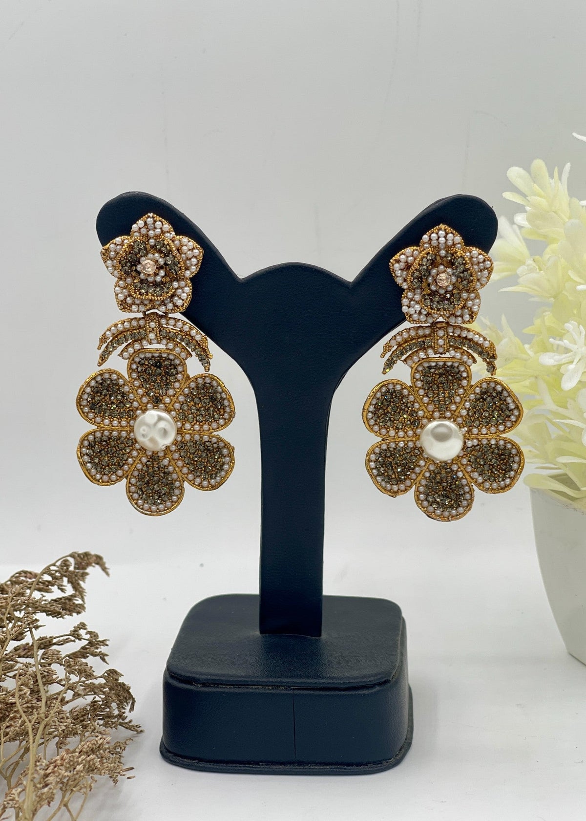 Shop the Gul-e-Shab Stud Earrings from Zarosh Jewel