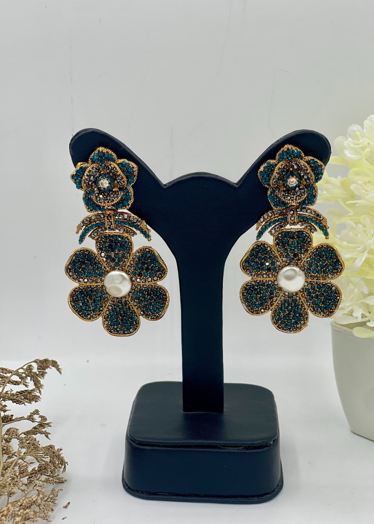 Shop the Gul-e-Shab Stud Earrings from Zarosh Jewel