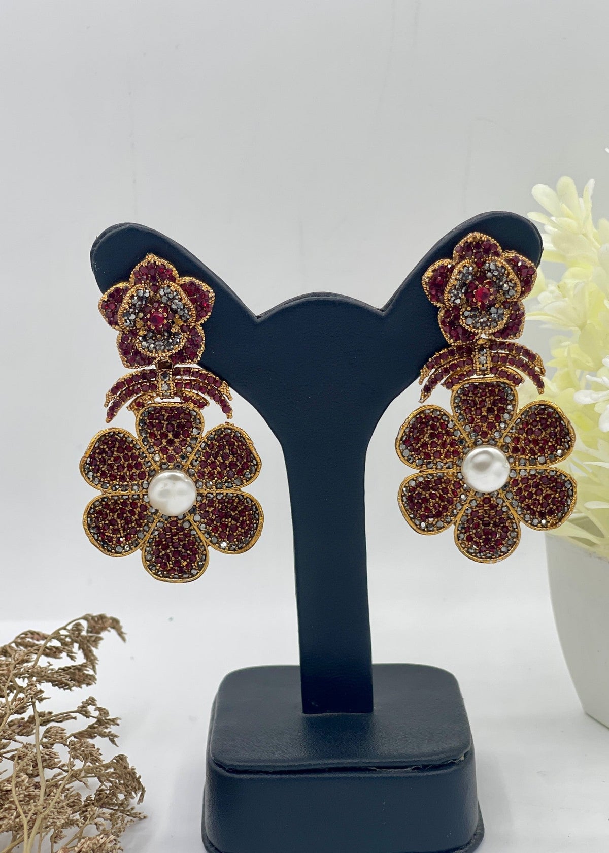 Shop the Gul-e-Shab Stud Earrings from Zarosh Jewel